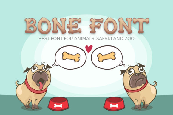 Bone Font: A Playful Display Typeface for Animal-Themed Campaigns