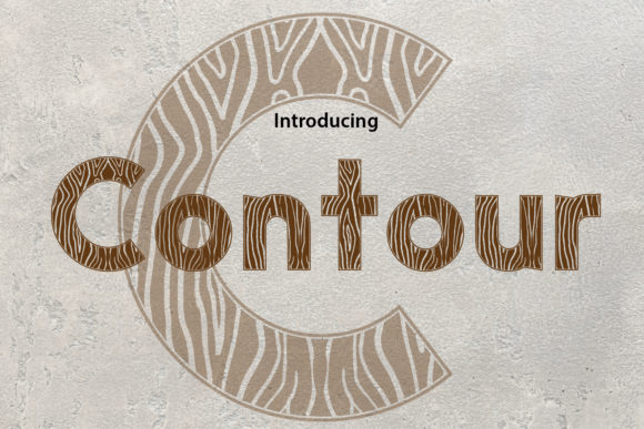 Contour Display Font for Bold, Beautiful Craft Projects