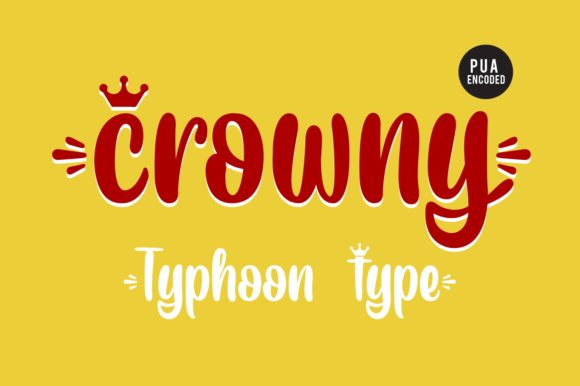 Crowny Display Font for Creative Branding Projects