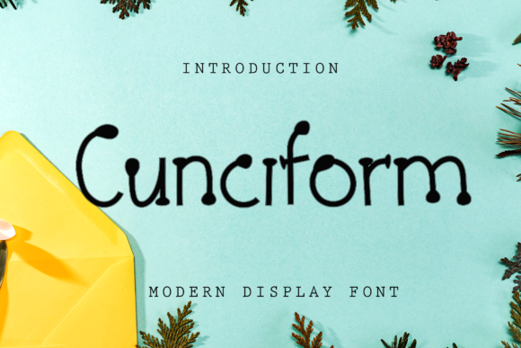Cunciform Display Font for Realistic Web Typography