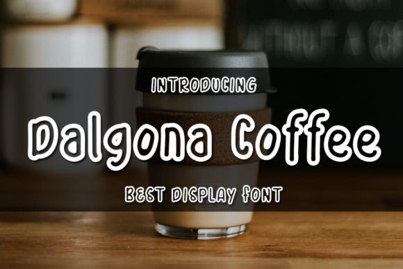 Dalgona Coffee Font for Branding Projects