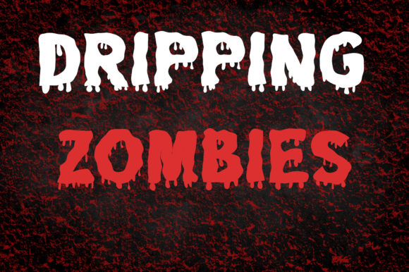 Dripping Zombie Font for Spooky and Bold Branding Projects
