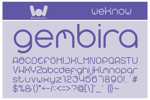 Gembira Font for Creative Branding and Display Design