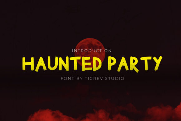 Haunted Party Font for Spooky and Charming Craft Designs