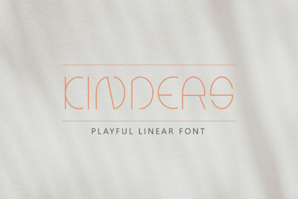 Kinders Font: A Stylish Display Typeface for Craft Creators