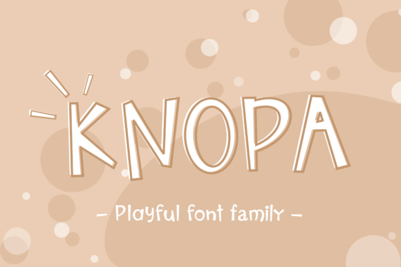 Knopa Display Font for Fun and Approachable Web Design