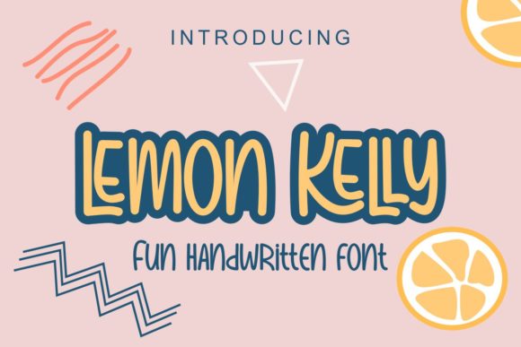 Lemon Kelly Font for Quirky Editorial Design