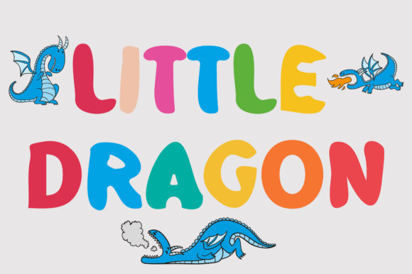 Little Dragon: The Playful Cartoon Font for Cute Branding