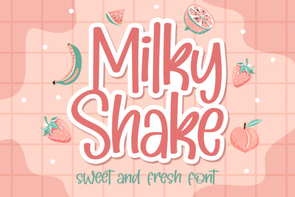 Milky Shake: A Handwritten Display Font for Creative Projects