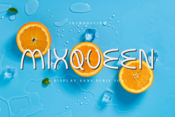 Mixqueen Display Font for Bold Web Design and Branding