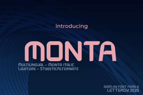 Monta Font: A Modern Display Typeface for Memorable Digital Campaigns
