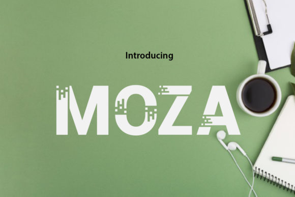 Moza Display Font for Bold Web Design and Branding