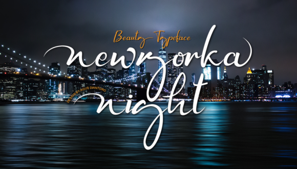 Newyorka Night: A Modern Display Font for Beautiful Craft Projects