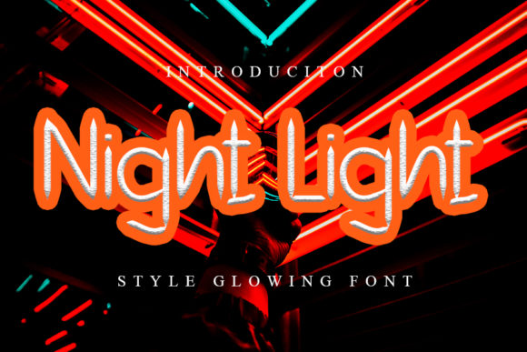 Night Light Font for Editorial Design