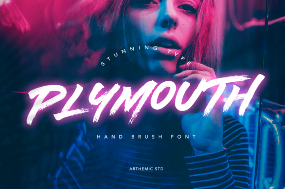 Plymouth Font: A Display Typeface That Brings Craft Projects to Life