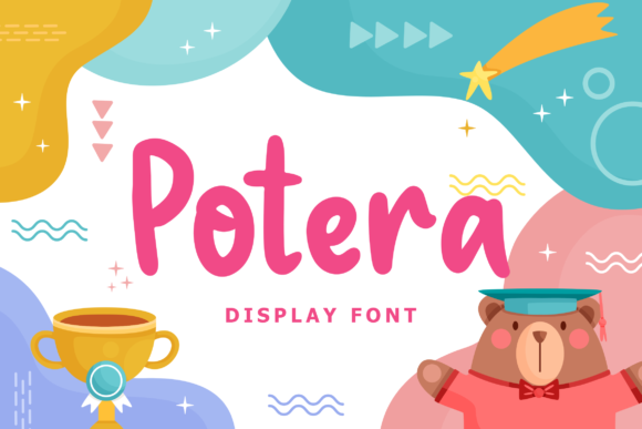 Potera Display Font for Playful Branding and Creative Projects