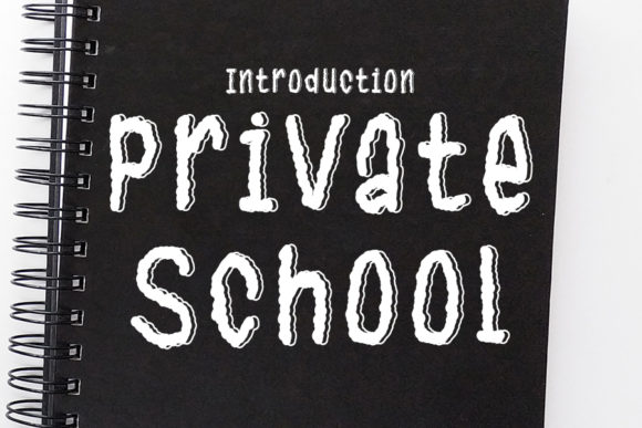 Private School Font Elevates Web Design Projects