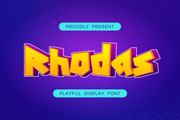 Rhodas Font: A Bold Display Typeface for Childlike Branding