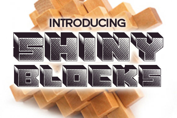 Shiny Blocks: A Bold 3D Display Font for High-Impact Branding