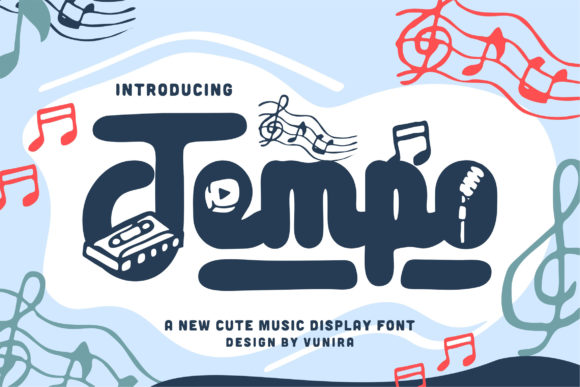 Tempo Font: A Playful Display Typeface for Creative Branding