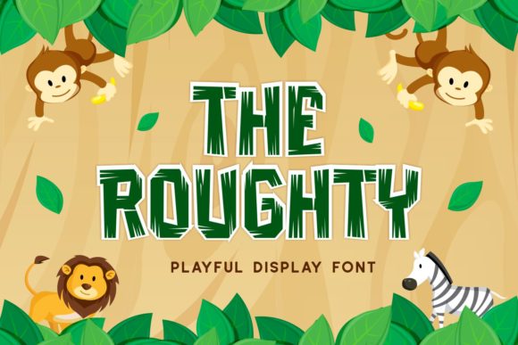 The Roughty Font: A Playful Display Typeface for Creative Projects