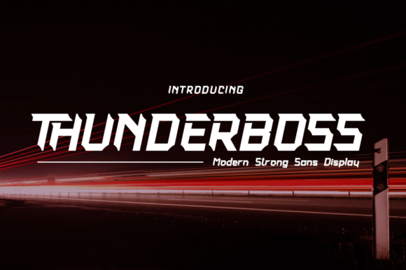 Thunderboss Font: Modern Display Typeface for Creative Makers