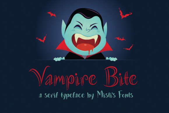 Vampire Bite Font for Spooky and Playful Campaigns
